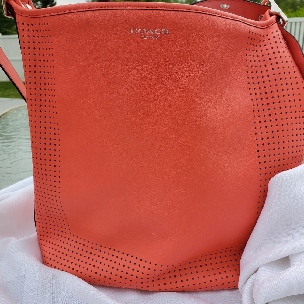 Coach Legacy Perforated Leather Duffel